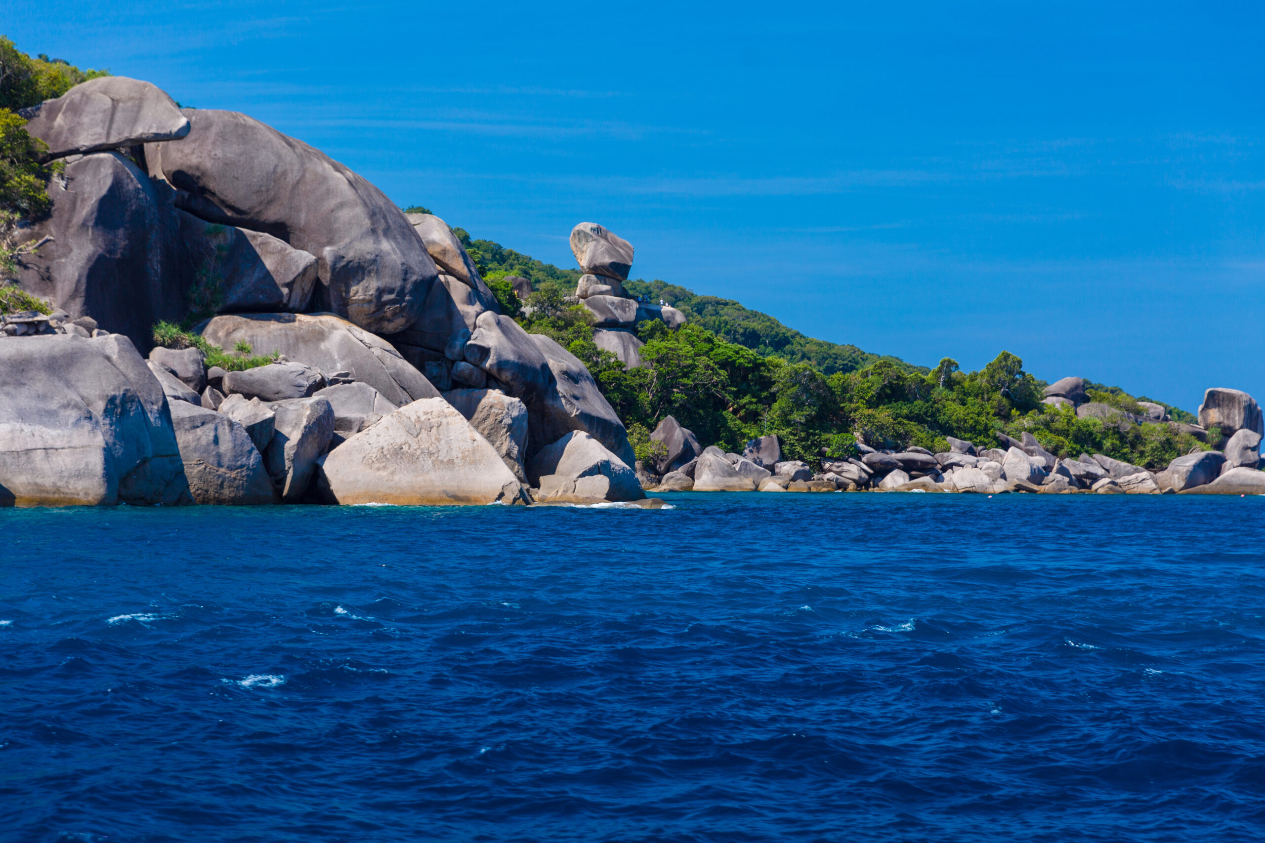 Similan Islands crystal clear water in Thailand