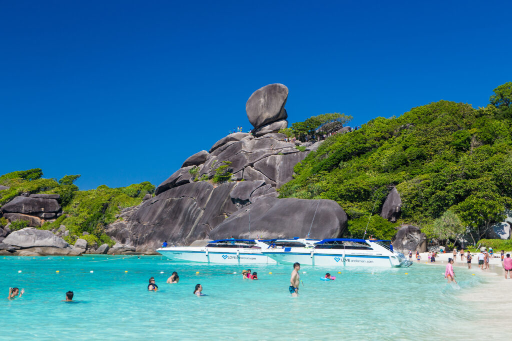 The famous Sail Rock viewpoint